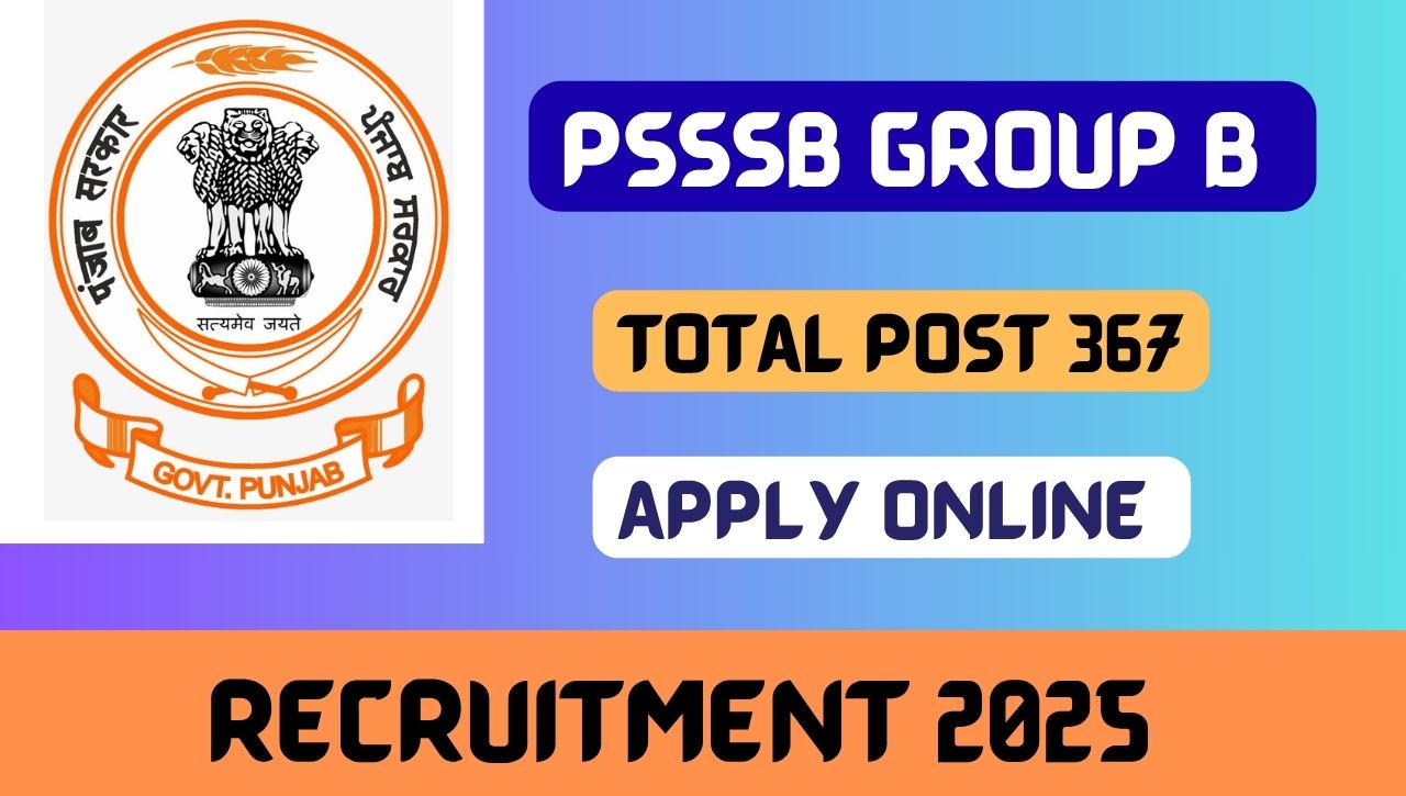PSSSB GROUP B Recruitment 2025