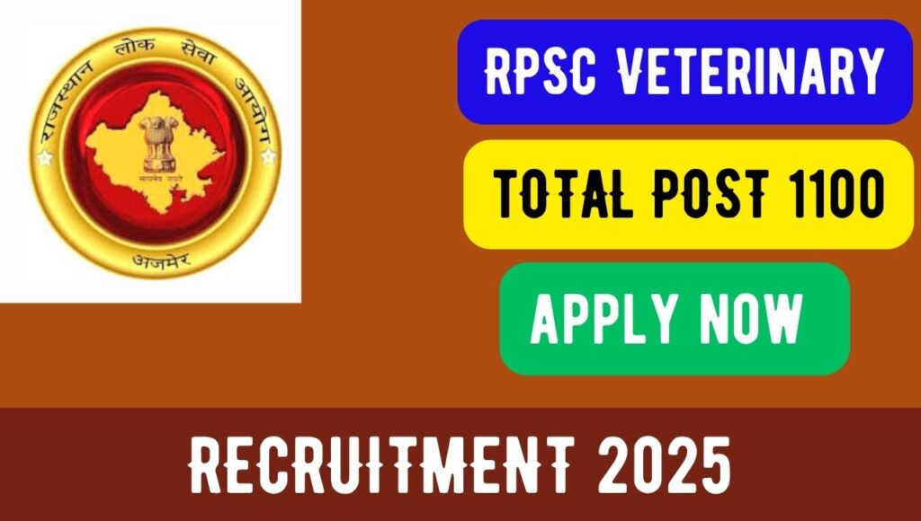 RPSC Veterinary Recruitment 2025