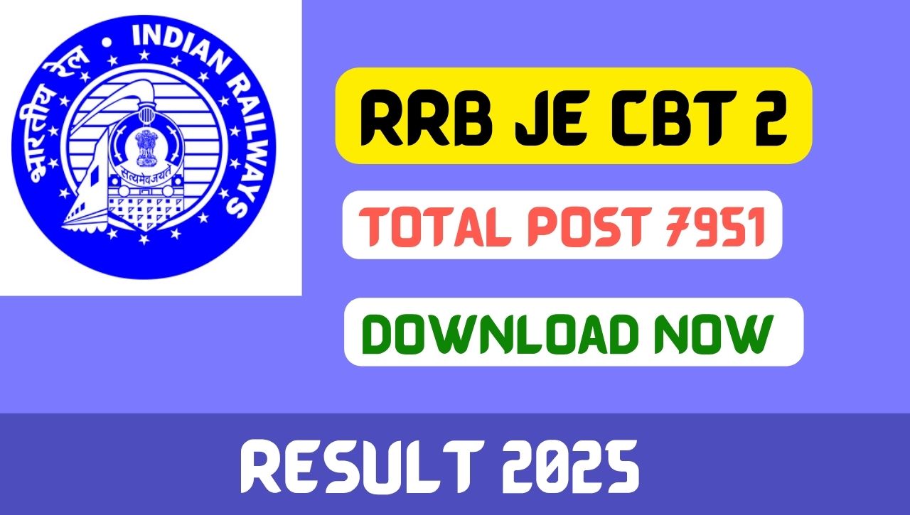 RRB JE CBT 2 Result 2025